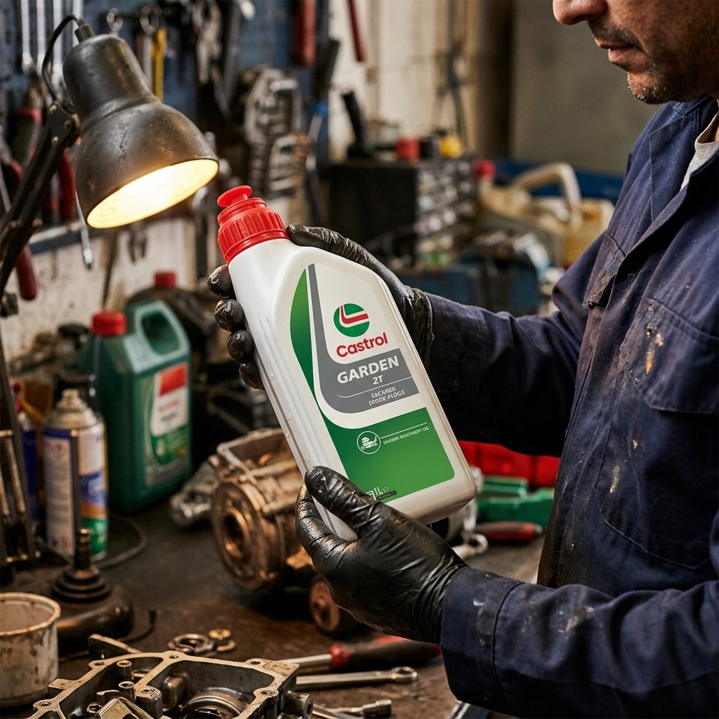 Castrol Garden 5W-40 2T 1L Sintetico Olio Motore Lubrificante Auto Auto Moto