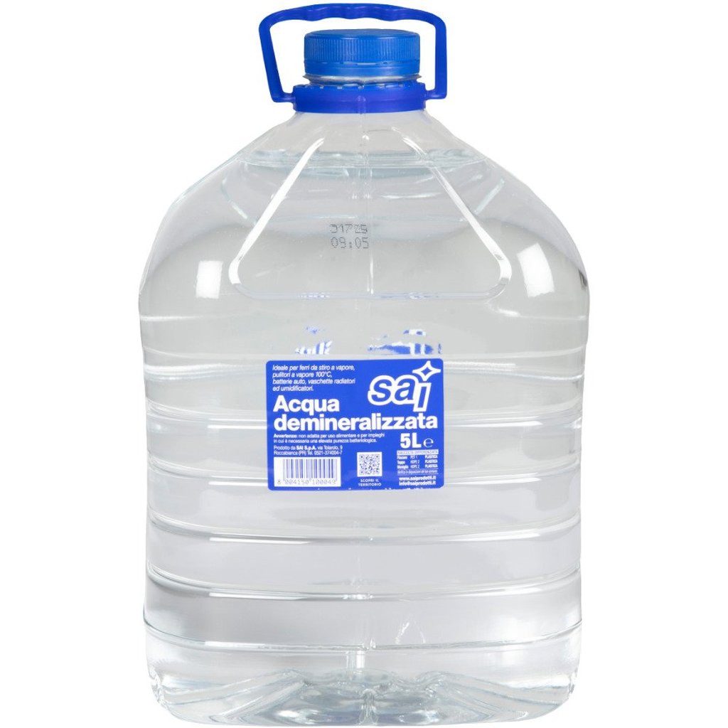 START Acqua Demineralizzata 5L Per Ferri Da Stiro, Batterie Auto