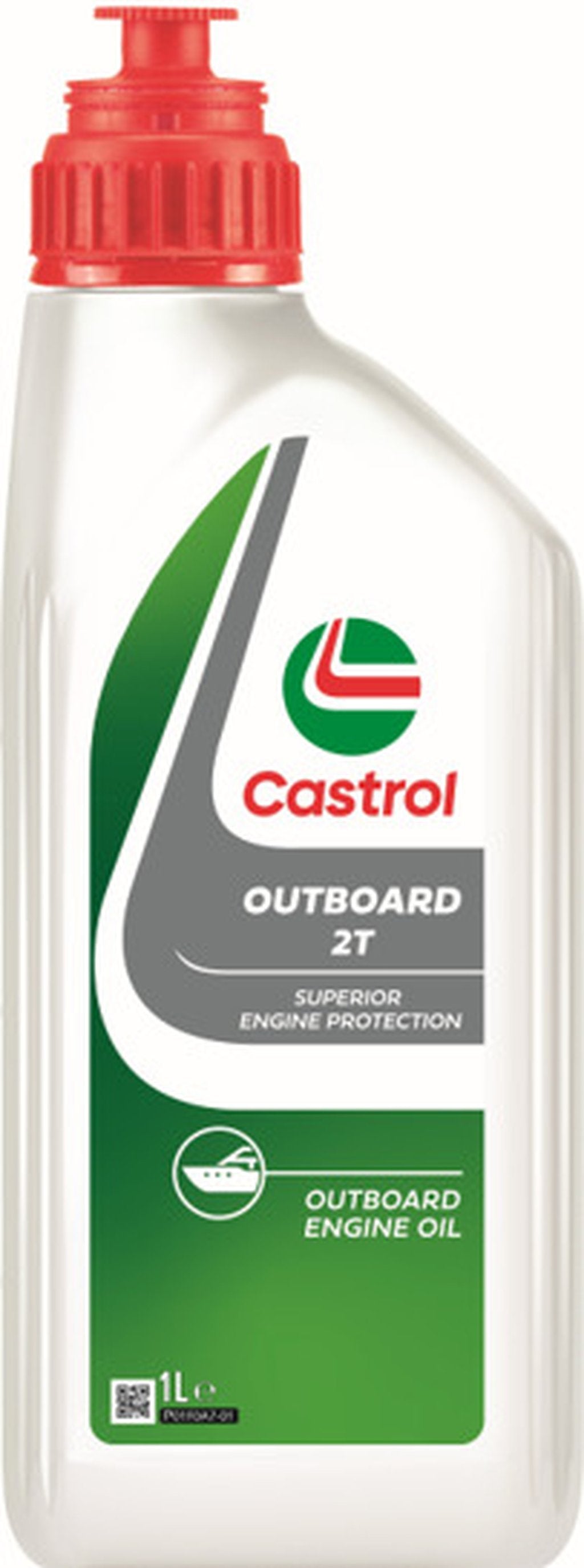 Castrol Outboard 2T 1L Semisintetico Olio Motore Lubrificante fuoribordo