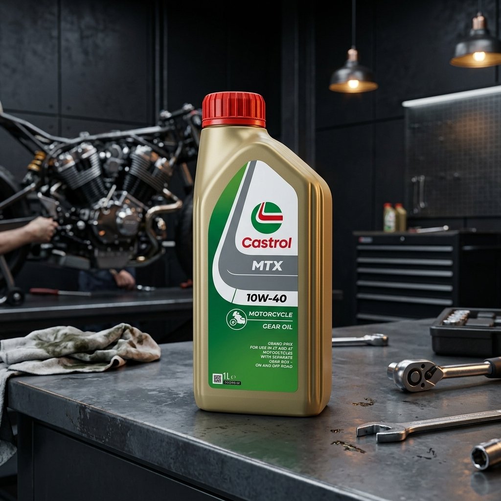 Castrol MTX 10W-40 API SE 2T 1L Semisintetico Olio Motore Lubrificante Moto