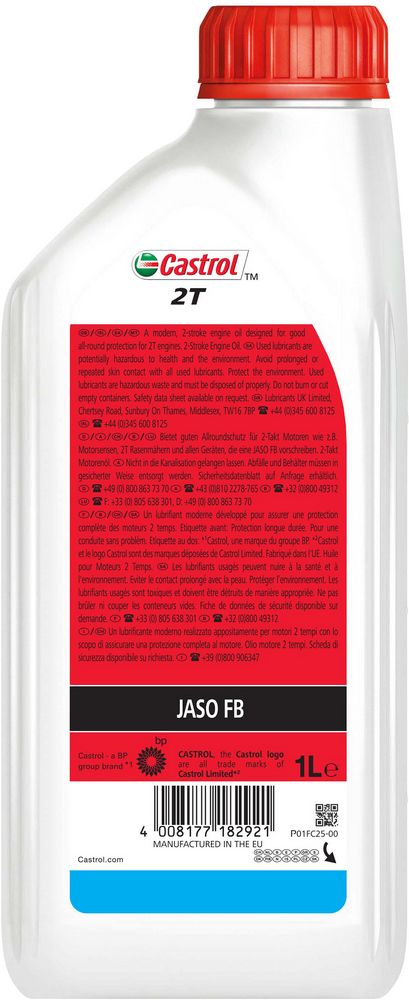 Olio motore moto/scooter 2T lubrificante minerale 1L Oil
