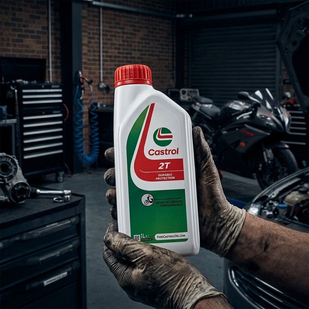 Castrol Due Tempi 2T 1L Minerale Olio Motore Lubrificante Moto Benzina Diesel
