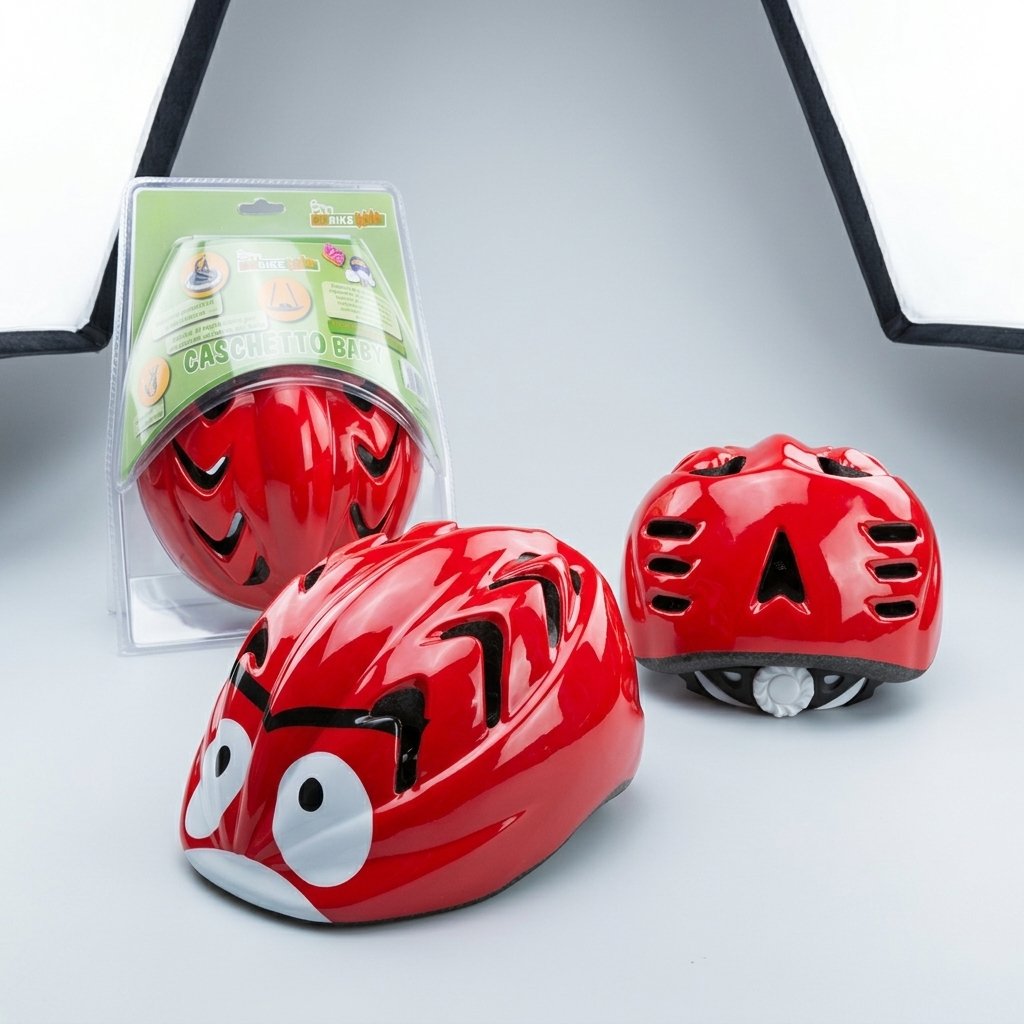 ON BIKE Casco Bici Bambino 44-48 cm Regolabile Sicuro