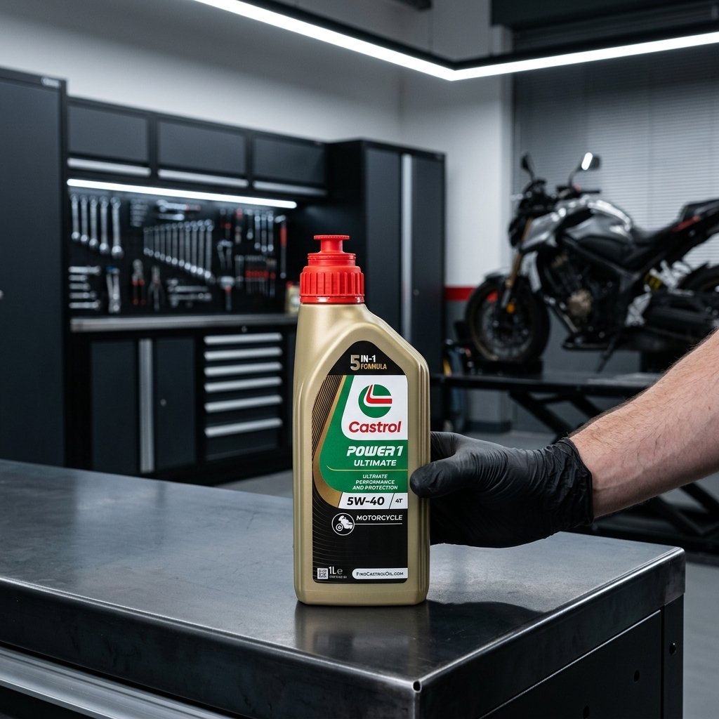 Castrol Power1 Ultimate 5W-40 4T 1L Sintetico Olio Motore Lubrificante Moto