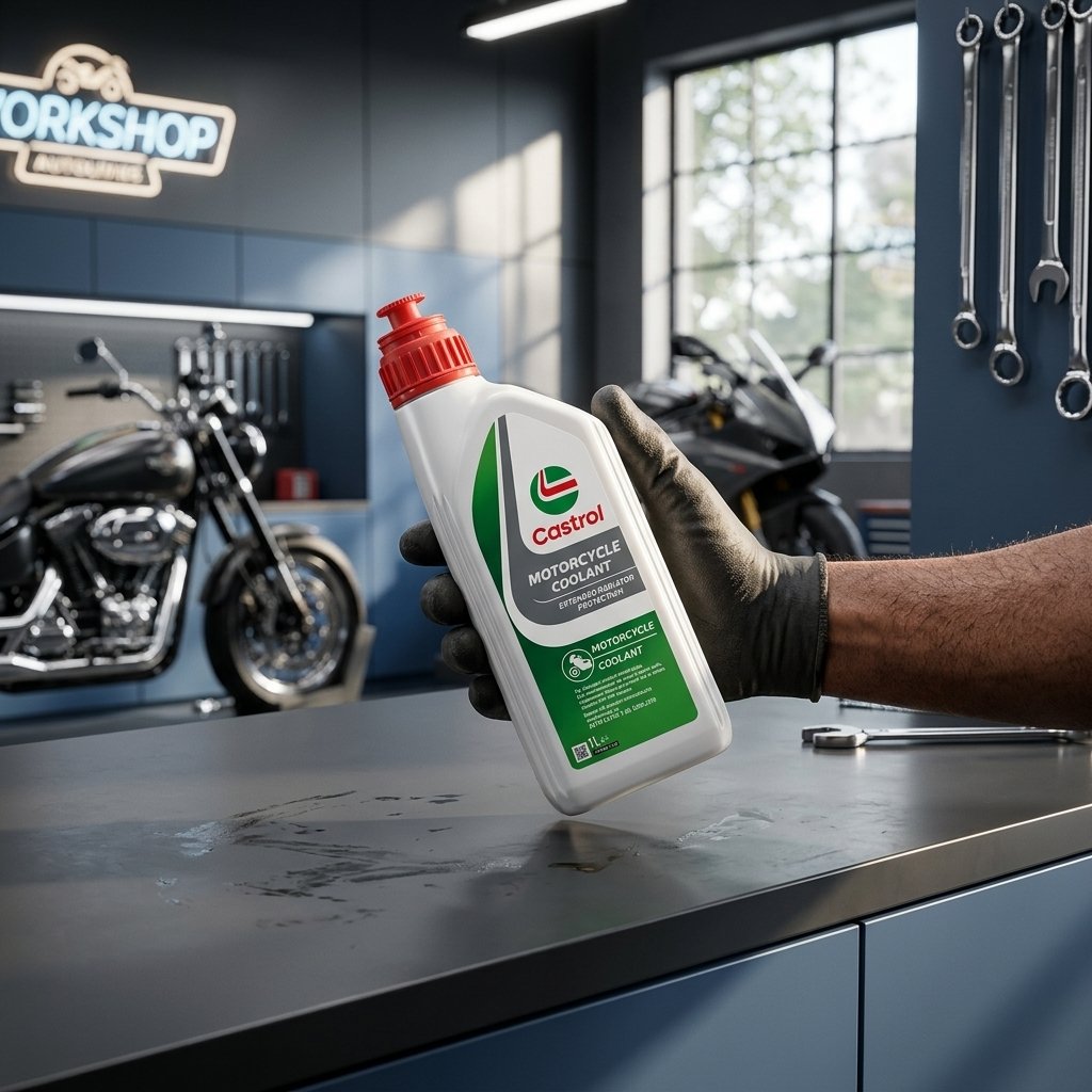 Castrol Motorcycle Coolant Radiatore 1L Minerale Olio Motore Lubrificante Moto