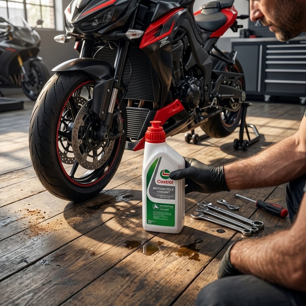 Castrol Motorcycle Coolant Radiatore 1L Minerale Olio Motore Lubrificante Moto