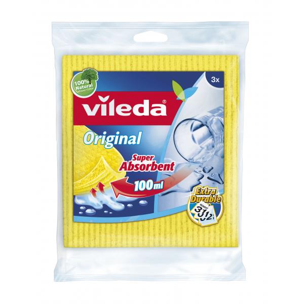 VILEDA PANNI MULTIUSO SPUGNA SET 3PZ CM.18X20 ART.142270