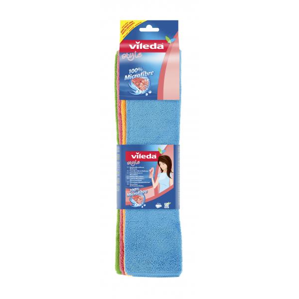 VILEDA PANNI MULTIUSO MICROFIBRA STYLE SET 4PZ 6X38 ART.1412