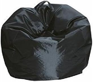 King Home Pouf Comodone 65x62h cm sfoderabile nero