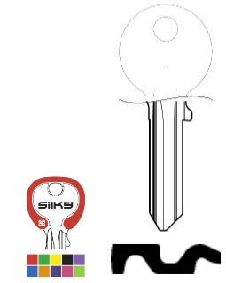 SILCA SILKY CHIAVE IE6 DZ (5 COL. ASSORTITI) confezione da PEZZI 25