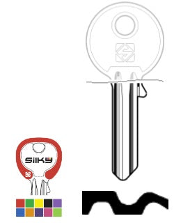 SILCA SILKY CHIAVE UL058 DZ (5 COL. ASSORTITI) confezione da PEZZI 100