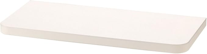 King Home MENSOLA IN TRUCIOLARE NOBILITATO BORDATO SU 3 LATI BIANCO(cm 38x20x2) CARTONE DA 4 PEZZI