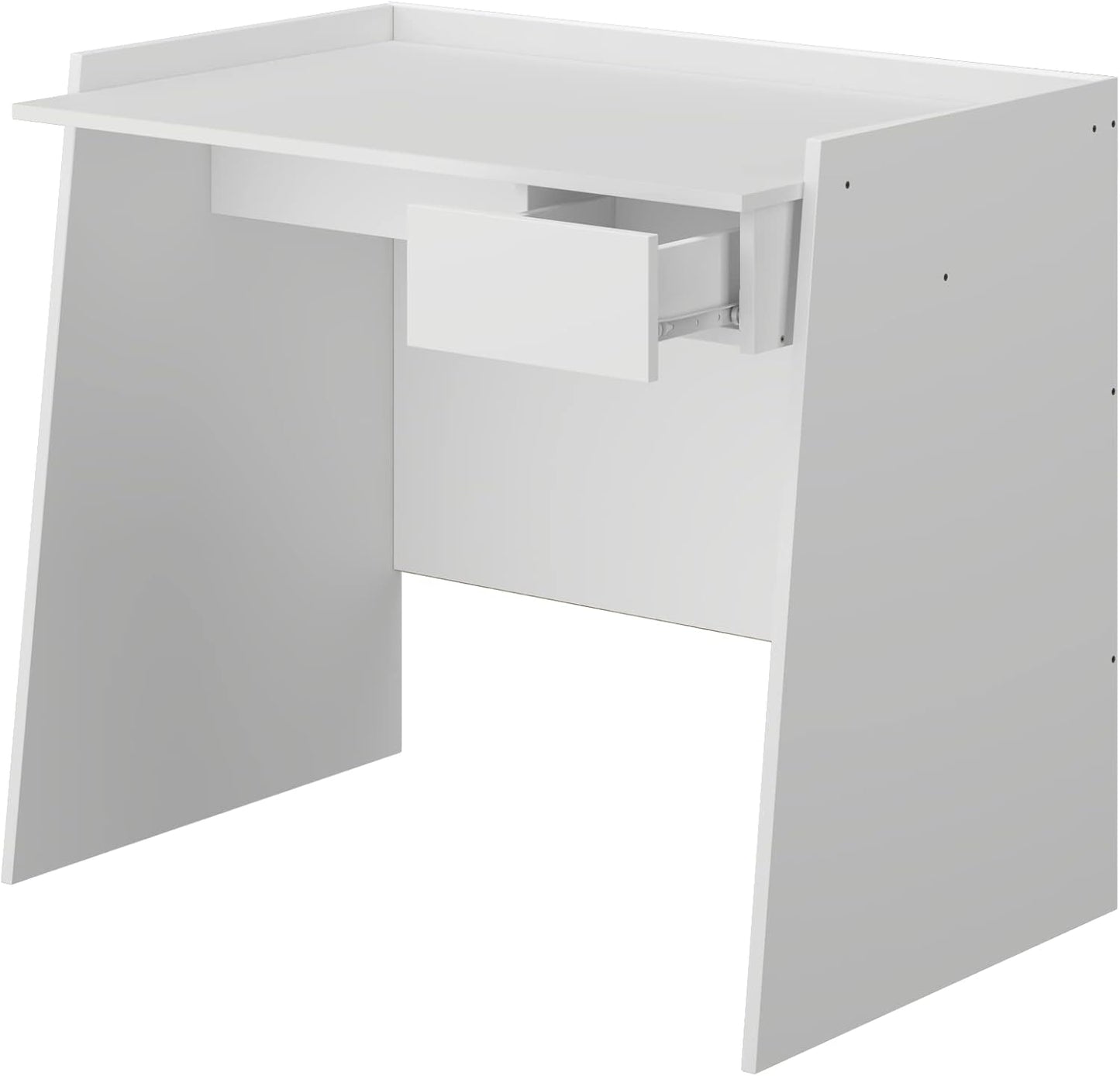 King Home SCRIVANIA CON CASSETTO 90x60x80h cm bianca