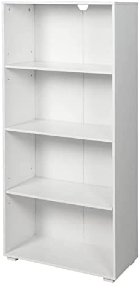 King Home LIBRERIA A QUATTRO RIPIANI 60x30x130h cm bianca