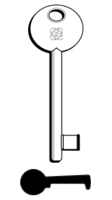 SILCA CHIAVE PATENT PASSE PARTOUT 6P2S NUMERI DISPARI OTTONE confezione da PEZZI 5