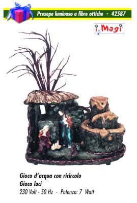 NATALE PRESEPE CON GIOCO ACQUA CM.20 MEDIO