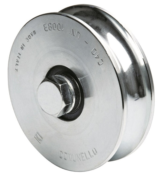 COM ART.315 RUOTA GOLA SEMITONDA 2 CUSCINETTI MM.100