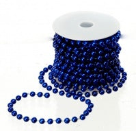 NATALE ADDOBBI PERLINE D.8 ROT.10MT. BLU