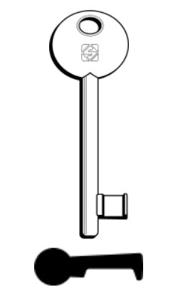 SILCA CHIAVE PATENT PASSE PARTOUT 6P1S NUMERI DISPARI OTTONE confezione da PEZZI 5