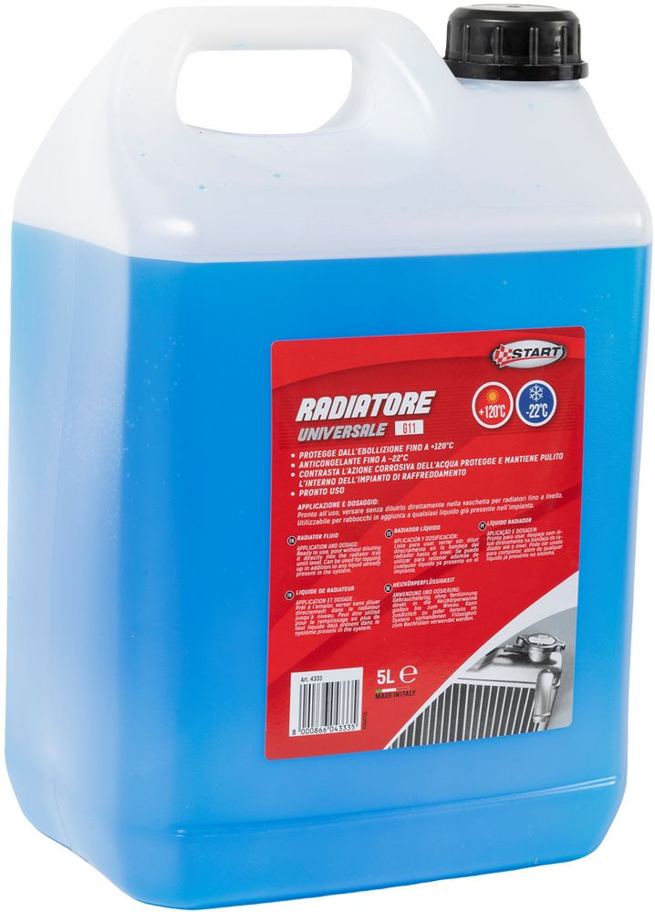 START : Liquido radiatore effetto anticongelante -22?C 5L  Protezione completa