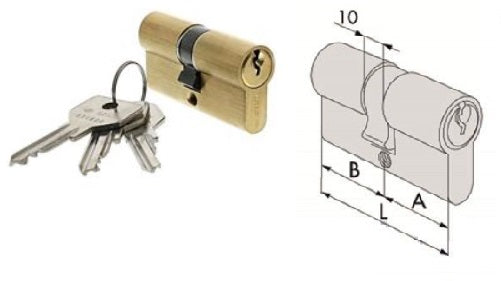 CISA CILINDRO LOGO 08011-17 SAG. MM.80(30X50)