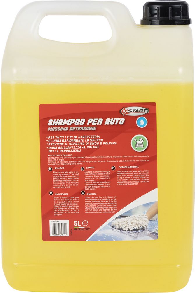 START Shampoo per auto 5L adatta a tutti i tipi di carrozzeria