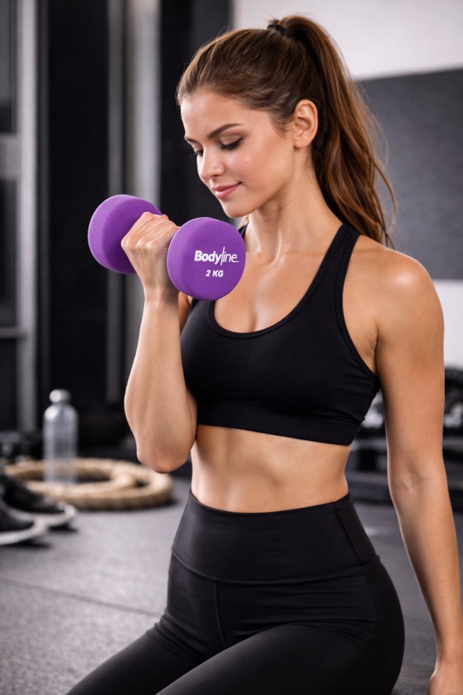 BODYLINE Manubrio Ghisa 2 Kg Per Home Fitness Accessorio Originale