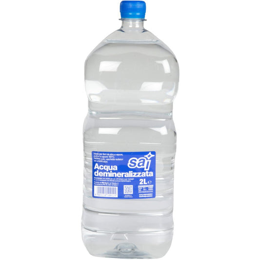 Acqua Demineralizzata 2L START, pura e senza minerali per elettrodomestici