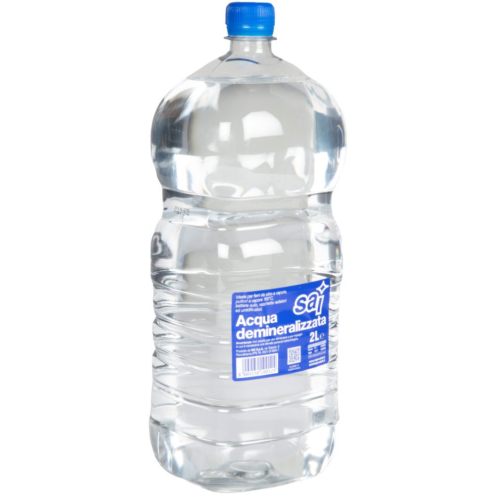 Acqua Demineralizzata 2L START, pura e senza minerali per elettrodomestici