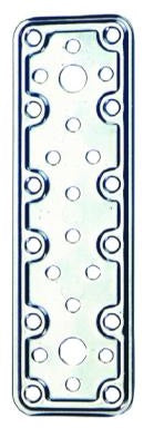 ALDEGHI PIASTRA GIUNZIONE INOX DIRITTA ART.770 MM.120X50
