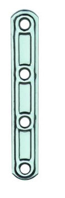 LASTRINA 4 FORI DIRITTA INOX MM. 80X15 ART.163