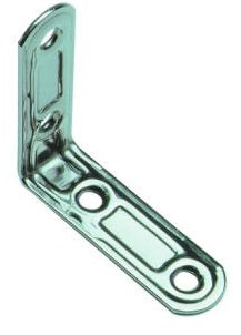 LASTRINA INOX AD ANGOLO 4 FORI ART.164 MM.40X40