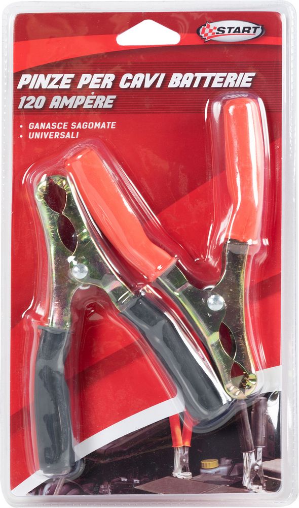 START Set 2 Pinze Isolate per Cavi Batteria 120AH ? Ideali per Auto, Camion
