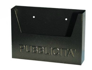 CASSETTA POST.PUBBLICITA' GRIGIO SCURO/NERO SICURO