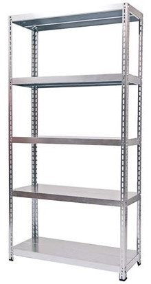 SCAFFALE KIT UNISHELF 40X 80 GRIGIO MONT.LUNGO 10/10