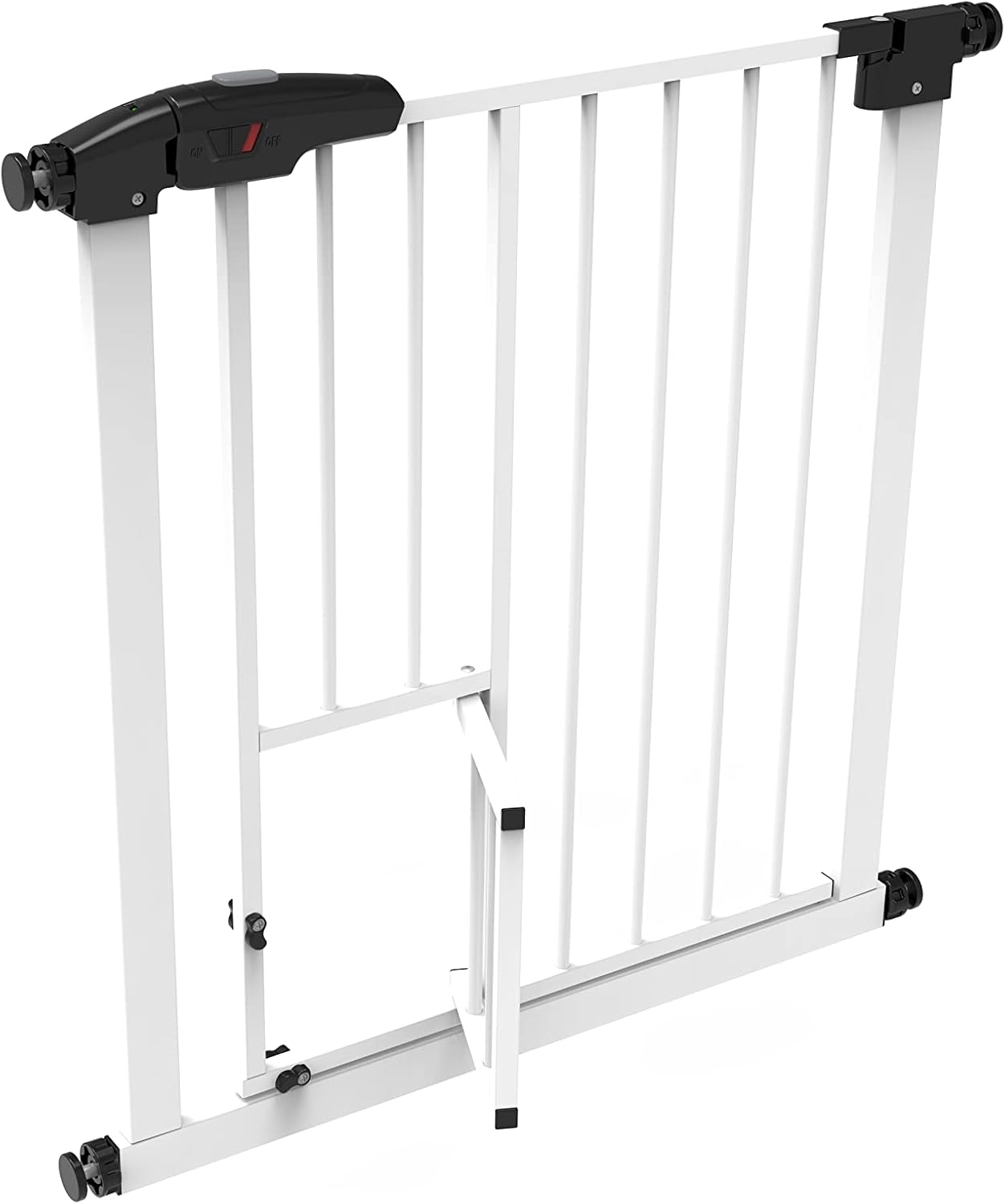 King Home CANCELLETTO BIMBI CLIC-CLAC C/PORTA in metallo 75x78h cm bianco