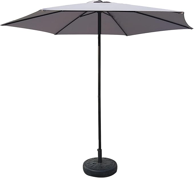 Garden Friend Ombrellone Push up 3x2,42h m grigio struttura in acciao