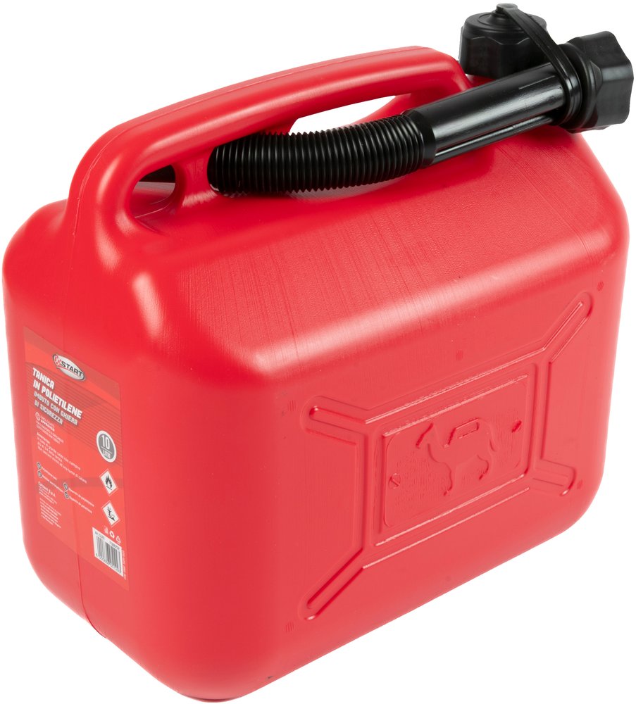 Tanica in plastica con bocchettone carburante 10L