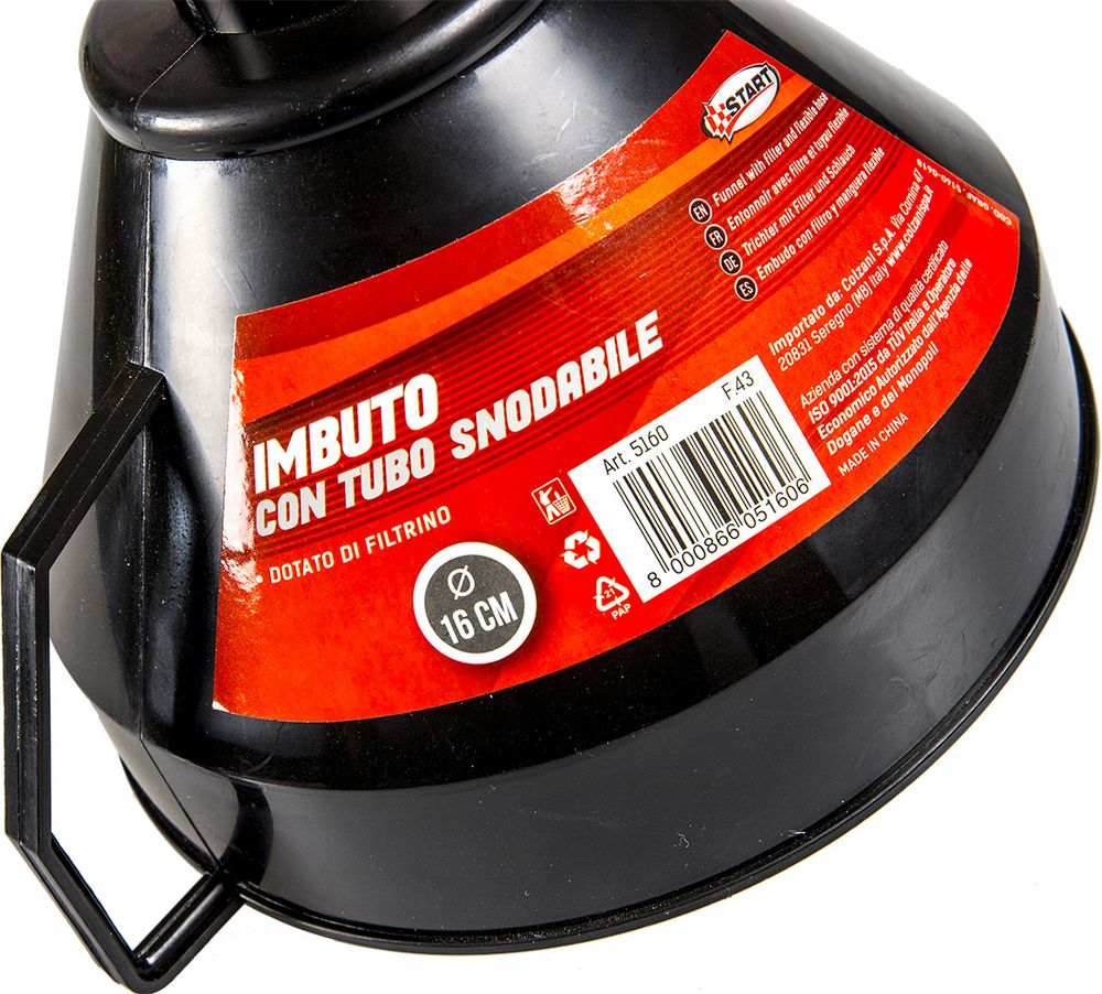 START Imbuto con tubo snodabile + filtrino diametro 16 cm Accessorio Originale