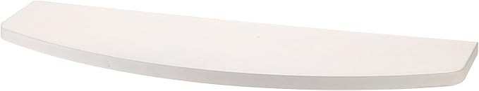 King Home MENSOLA STONDATA IN TRUCIOLARE NOBILITATO BORDATO SU 3 LATI BIANCO(cm 60x20x2) CARTONE DA 4 PEZZI