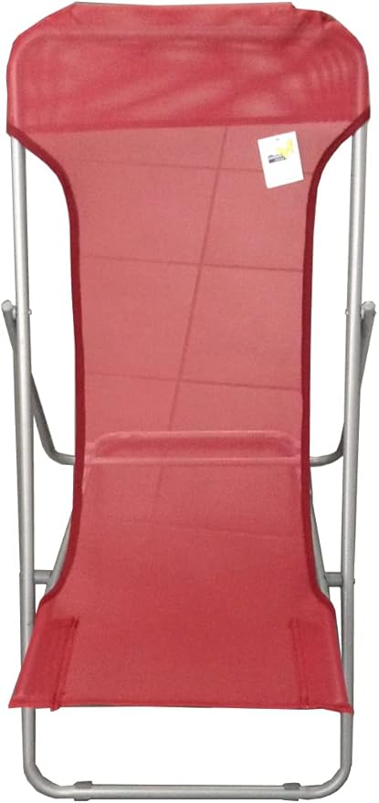 Garden Friend Sdraio Beach in Acciaio 45x72x70h cm colore Colore Rosso