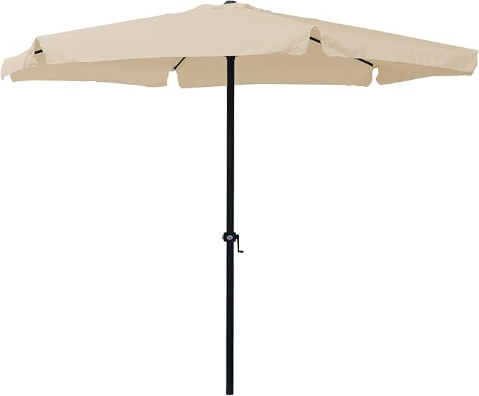 Garden Friend Ombrellone tondo 3x2,4h m ecrù