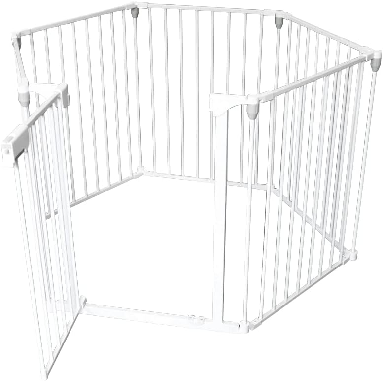 King Home BARRIERA BIMBI BIANCA in metallo 120x74h cm bianca