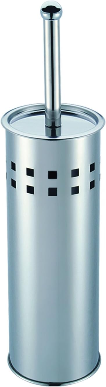 King Home PORTASCOPINO con fori in acciaio 10x39h cm