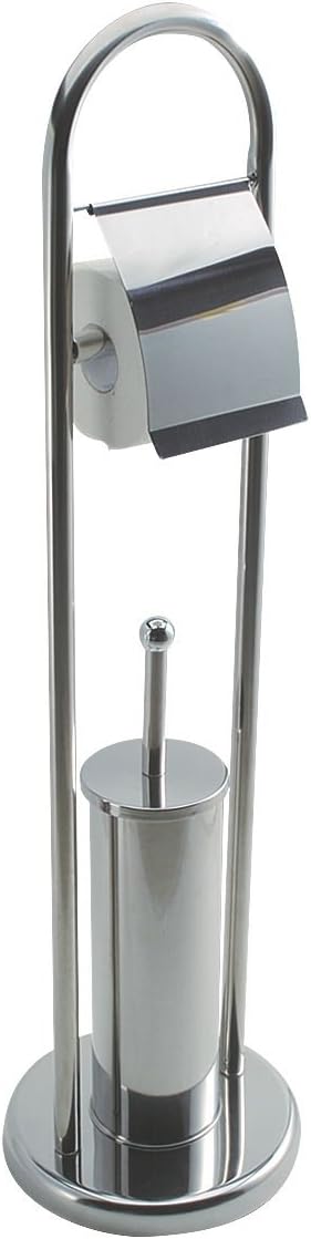 King Home PIANTANA MULTIFUNZIONE tonda in acciaio 22x80h cm