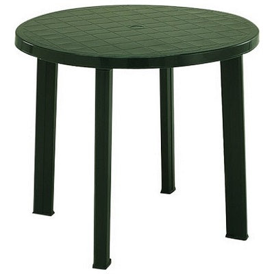RESINA:TAVOLO TONDO VERDE DIAM.CM.86XH72