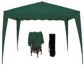 GAZEBO TELESCOPICO VERDE 3X3 ACCIAIO+PL