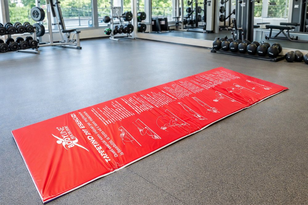 BODYLINE Materassino Fitness 180?68 cm Antiscivolo, Morbido e Resistente