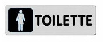 ETICHETTA ADESIVA 15X5 TOILETTE (DONNE) confezione da PEZZI 10