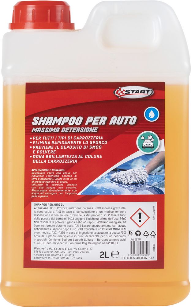 START Shampoo per Auto 2L - Universale per Tutti i Tipi di Carrozzeria  Alta